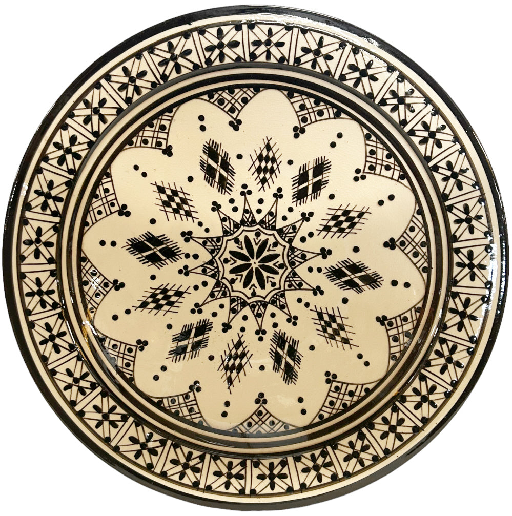 Handmade Moroccan earthenware bowl Ø35
