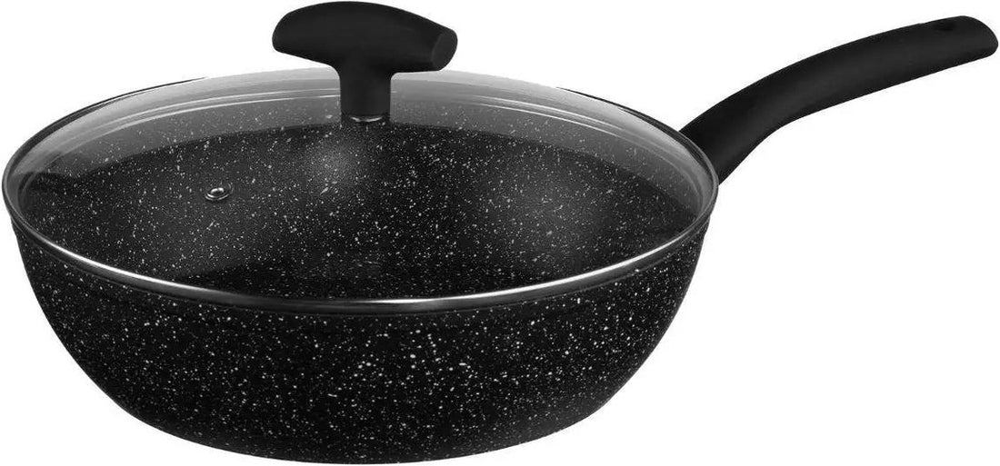 Secret de Gourmet hapjespan met glazen deksel – Ø 24 of 28 cm, ook inductie
