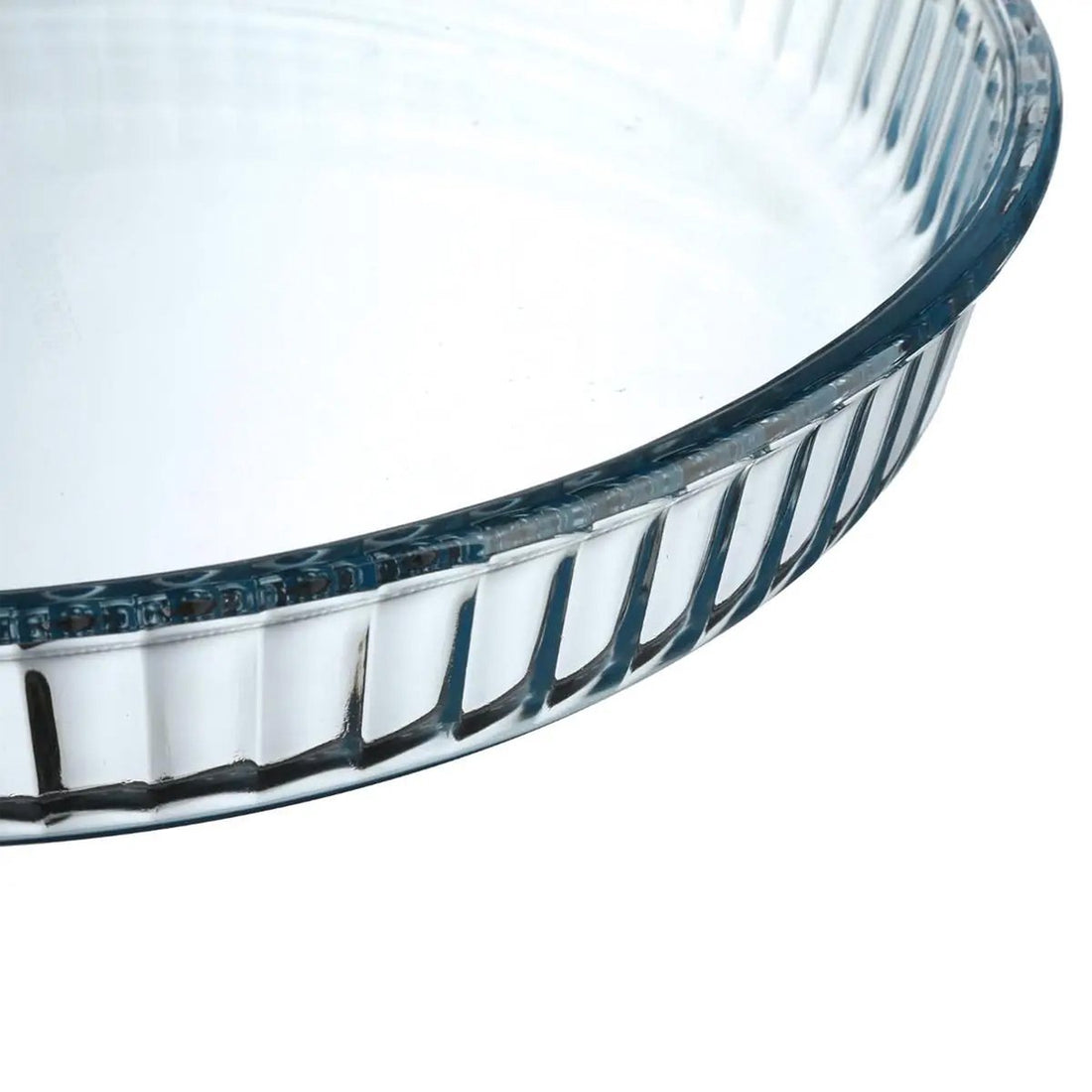 Plat à four rond - Transparent - Verre - D32/H5 cm