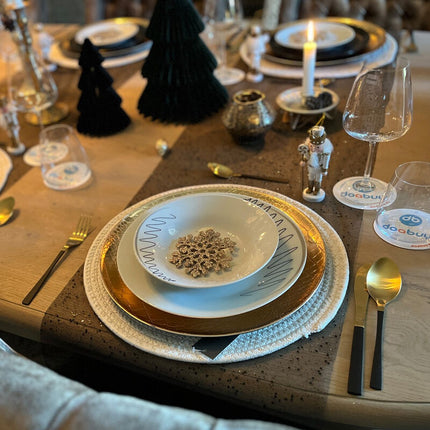 Secret de Gourmet Bestekset Green Harmony - 24-delig - RVS - goud