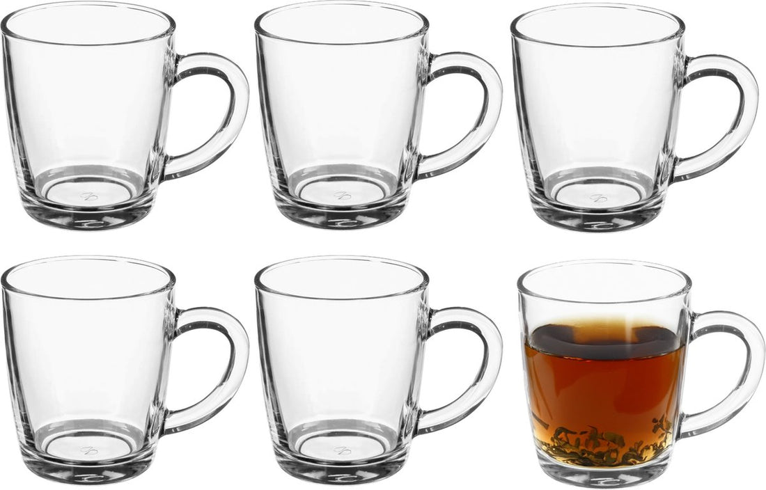 Theeglazen met oor van Secret de Gourmet – ook voor koffie, 6 x 340 ml