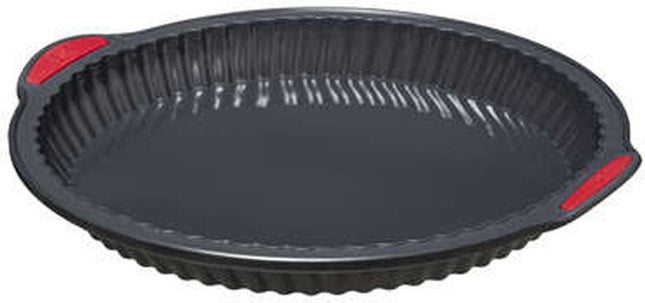 Taarten bakken bakvorm/bakgerei Backery - anti-aanbak laag - zwart - 26 x 3.6 cm