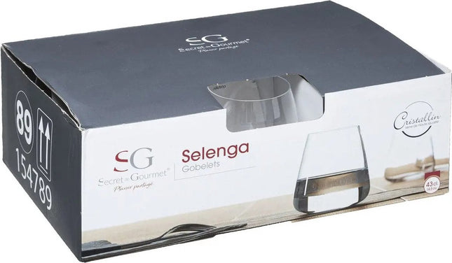 Set van 6x stuks tumbler glazen Selenga 430 ml van glas