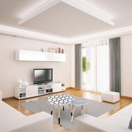 Set bijzettafels wit zwart rond