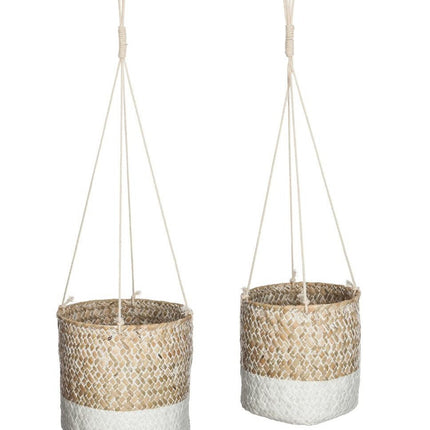 Set van 2 zeegras bloempotten