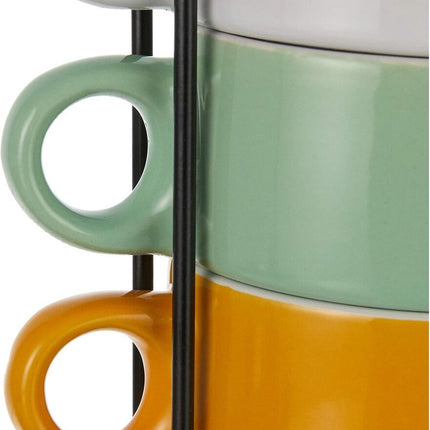 Set van 6 koffiekopjes Secret de Gourmet Met steun