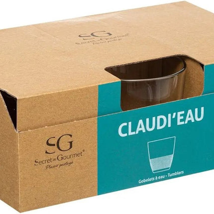 Set van 6x stuks water/sap glazen Claudi 250 ml van glas