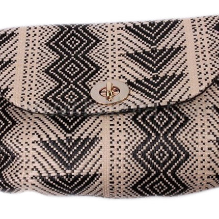 Clutch black/white