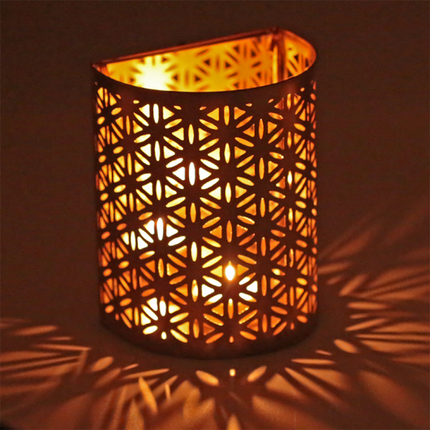 Sfeerlicht Flower of Life met spiegel - kaarshouder