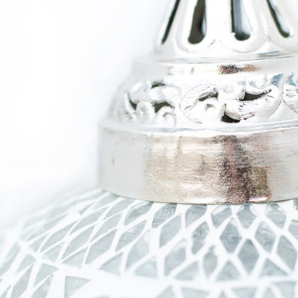 Mozaïek lamp Gaya transparant/ wit