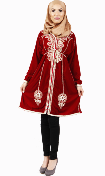 Jabador/tuniek  Donkerrood