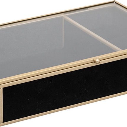 Sieradendoos glas met velvet