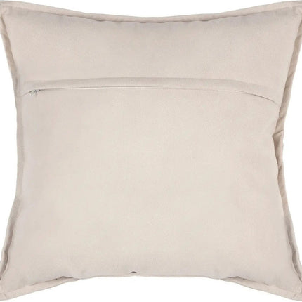 Atmosphera Bank/sierkussens huiskamer Sophia - 55 x 55 cm - Ivoor wit - polyester - met rits