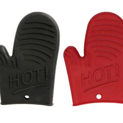 Siliconen ovenwant/ovenhandschoen 15,5 x 21 cm - Pannenlap - Keukenhandschoen