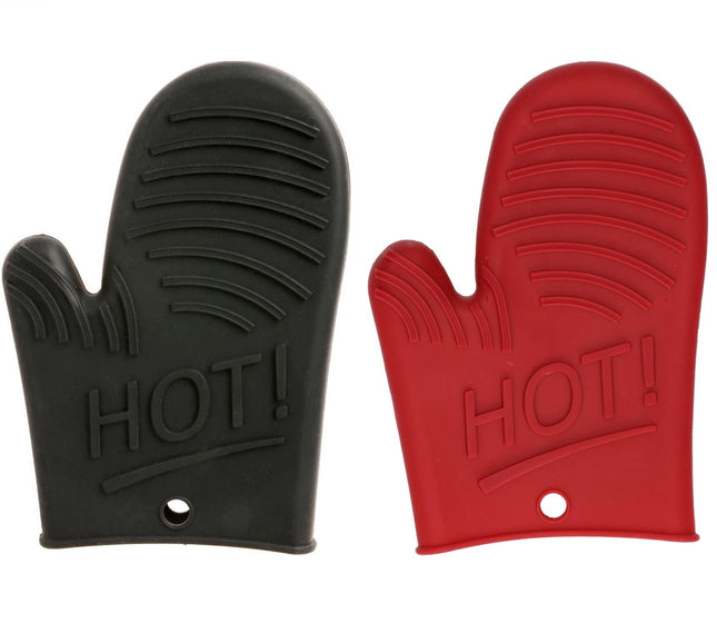 Siliconen ovenwant/ovenhandschoen 15,5 x 21 cm - Pannenlap - Keukenhandschoen