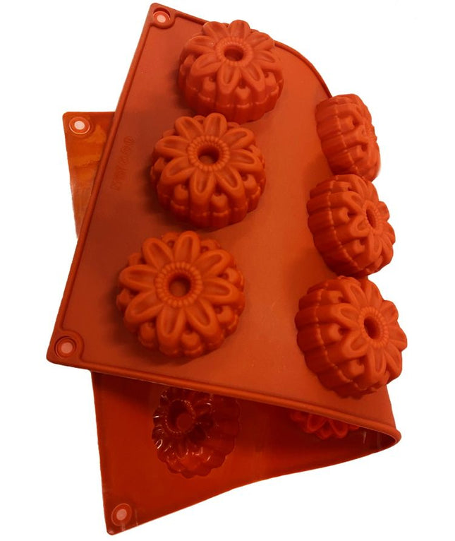 Siliconen Bakvorm bloem 8 vormpjes