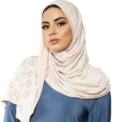 Jersey Hijab Square Stones