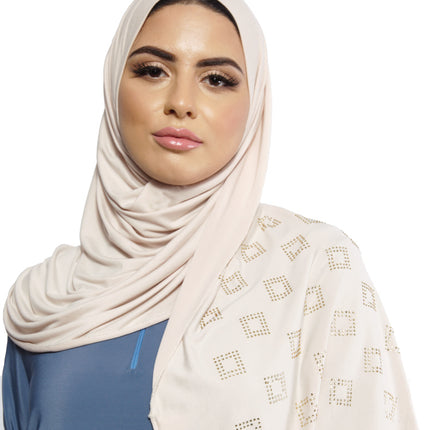 Jersey Hijab Square Stones