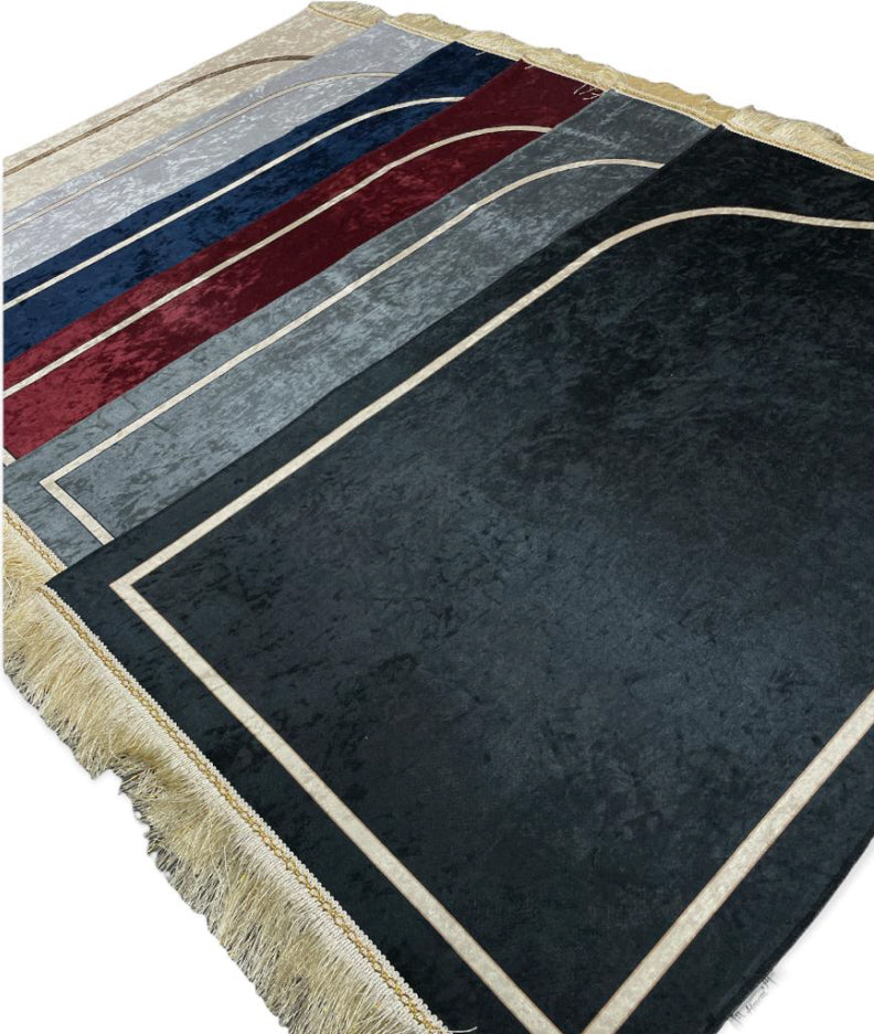 Velours gebedskleed met motief – zachte sajada met antislip, 70 x 110 cm – foto 12