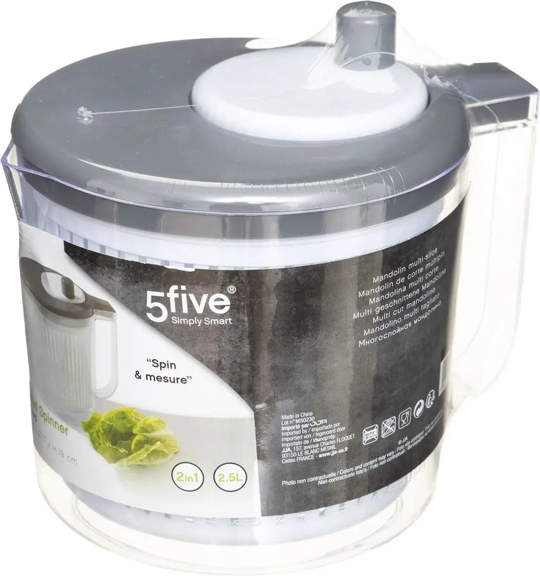 5Five slacentrifuge 2,5 liter – sladroger van kunststof – foto 3