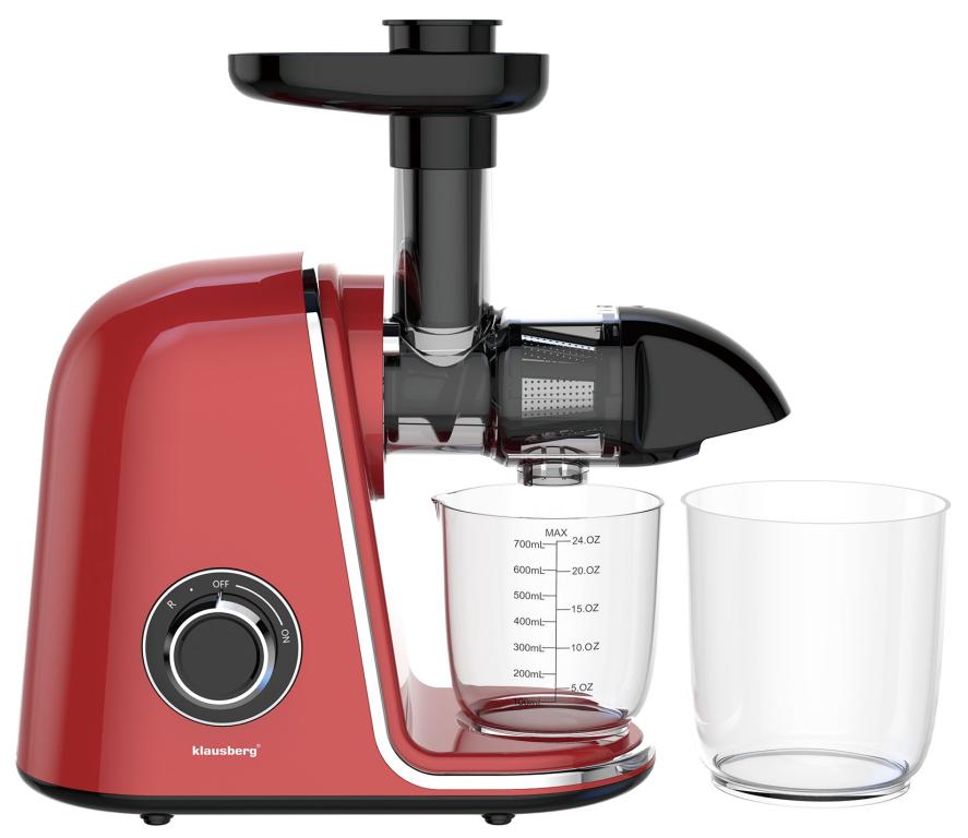 Klausberg slow juicer 150 W – groente- en fruitpers met pulpreservoir, 700 ml – foto 3