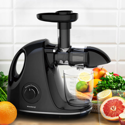 Klausberg Slow Juicer– 150W | 700 ml | Cold Press | Groenten en Fruitpers | Luxe Design & Hoog Saprendement