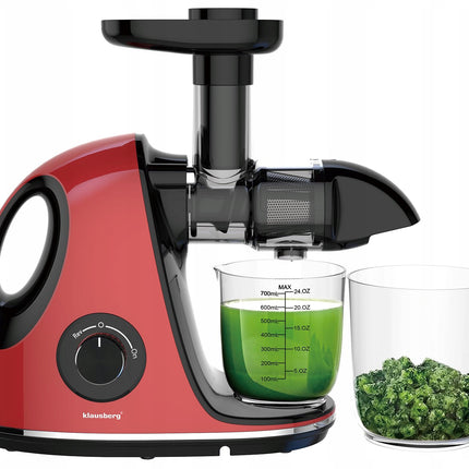 Klausberg Slow Juicer– 150W | 700 ml | Cold Press | Groenten en Fruitpers | Luxe Design & Hoog Saprendement