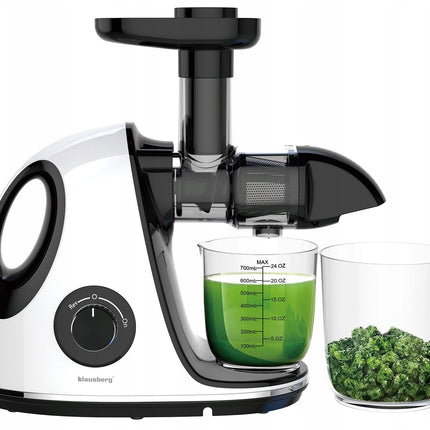 Klausberg Slow Juicer– 150W | 700 ml | Cold Press | Groenten en Fruitpers | Luxe Design & Hoog Saprendement