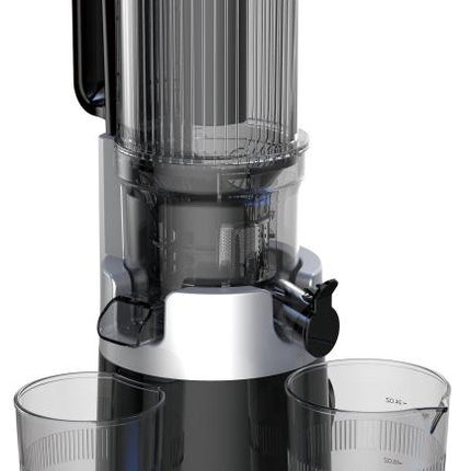 Klausberg KB-7871 Slowjuicer – Cold Press - Stille verticale juicer sapcentrifuge met brede vulopening – Fruitpers - Zwart/Zilver