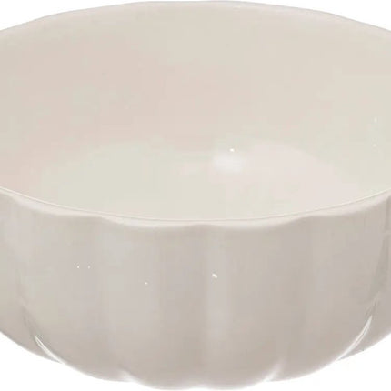 Secret de Gourmet Soepkommen/serveer schaaltjes - 4x - Delphi - porselein - D15 x H7 cm - ivoor wit