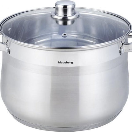 Grote Soeppan met deksel - 16L - Ø30 cm - RVS - inductie - alle warmtebronnen