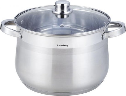 Klausberg 7164 - soeppan met deksel - 10.7L - Ø26 cm - RVS - inductie