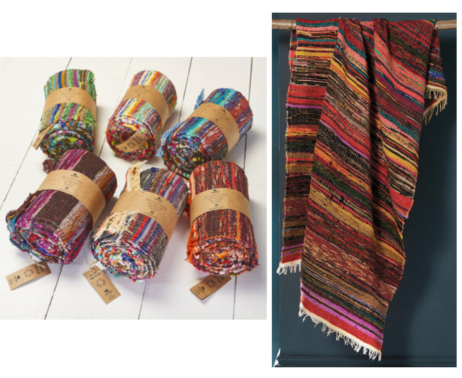 Plaid Sari doux recyclé