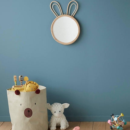 Spiegel konijn kinderkamer  wand decoratie 24 x 2,2 x 38 cm