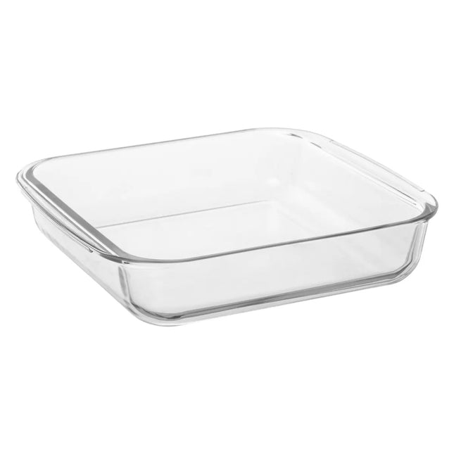 5Five Ovenschaal met deksel - borosilicaat glas - vierkant - 1.8 Liter - 22 x 22 x 5 cm