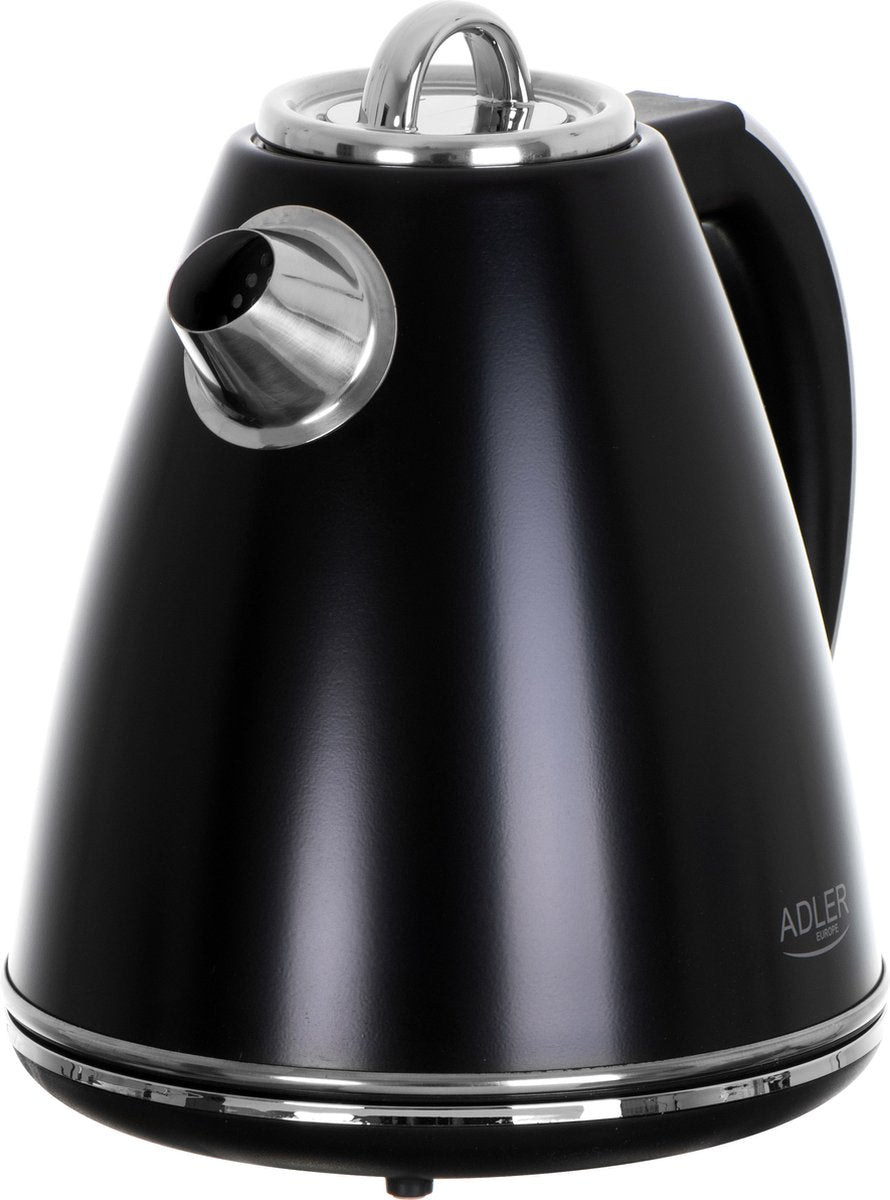 Adler AD 1343 - Stainless steel electric kettle - 1.5 litres - Strix - black