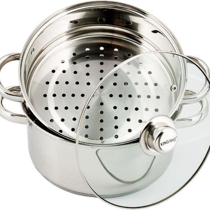 Stoompan - Ø18 cm - rvs - alle warmtebronnen