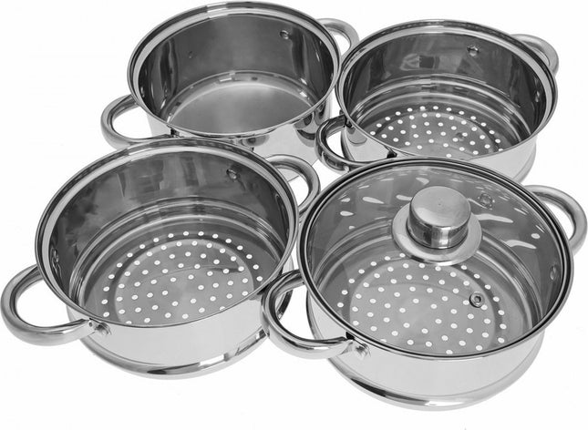 Stoompan KH-3329 - met deksel - 22 cm