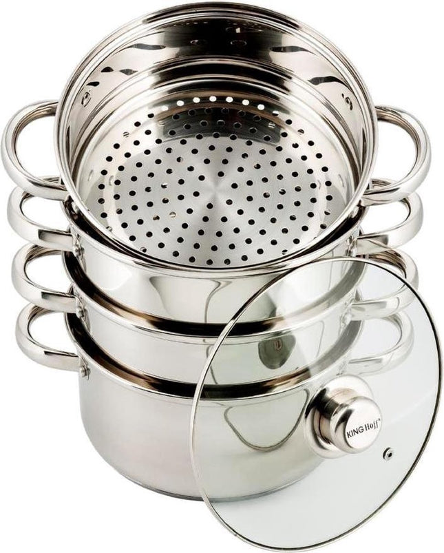 Stoompan set - Ø 18cm - 5 delig