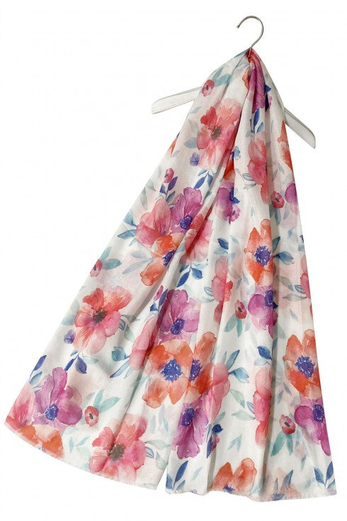 Print Frayed Schal