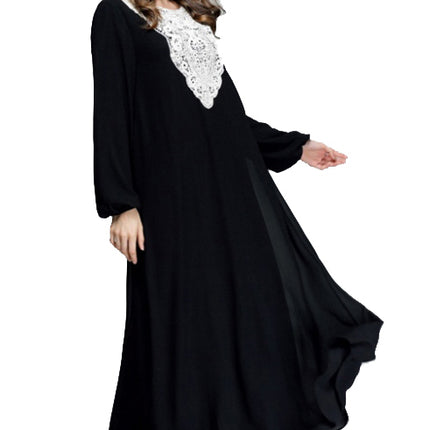 Chiffon Lace Abaya