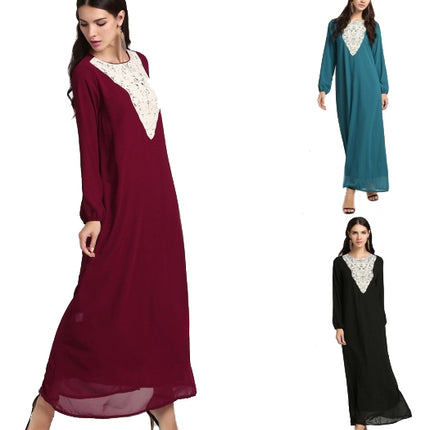 Chiffon Lace Abaya