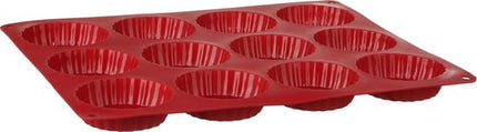 Taartvormen siliconen 37,2 x 26 x 2,2cm voor 12 taartjes