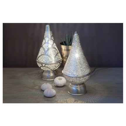 Zenza Table Lamp Fan Mini Silver