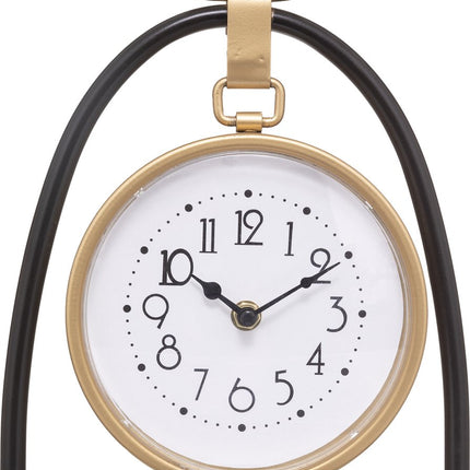 Tafelklok Athene - goud/zwart - H27 cm