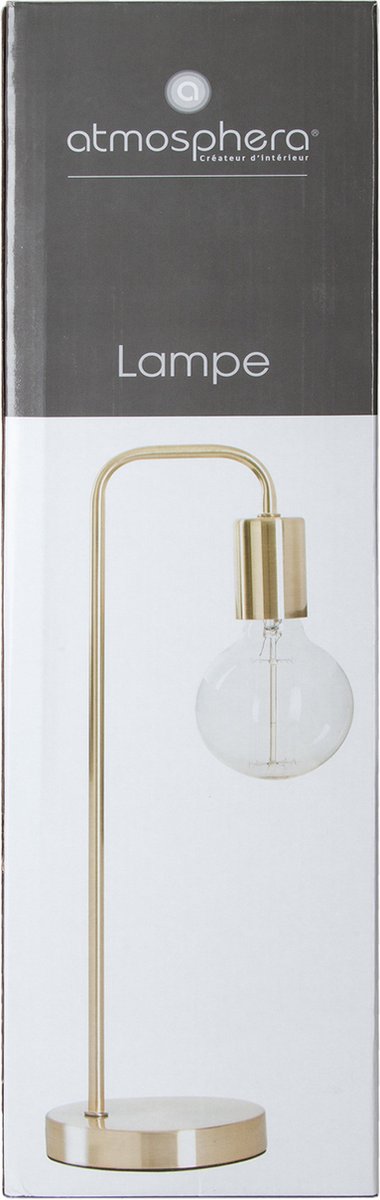 Tafellamp/bureaulampje Design Light - metallic koper - H46 cm