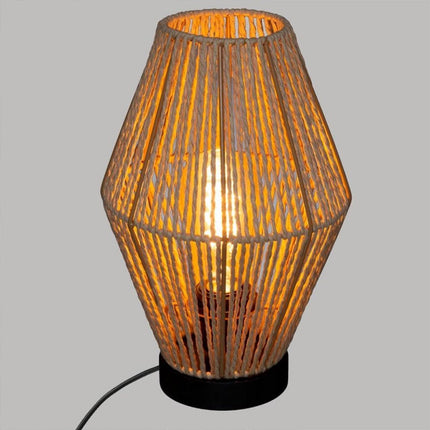 Sfeervolle tafellamp 32 cm beige natuurlijk