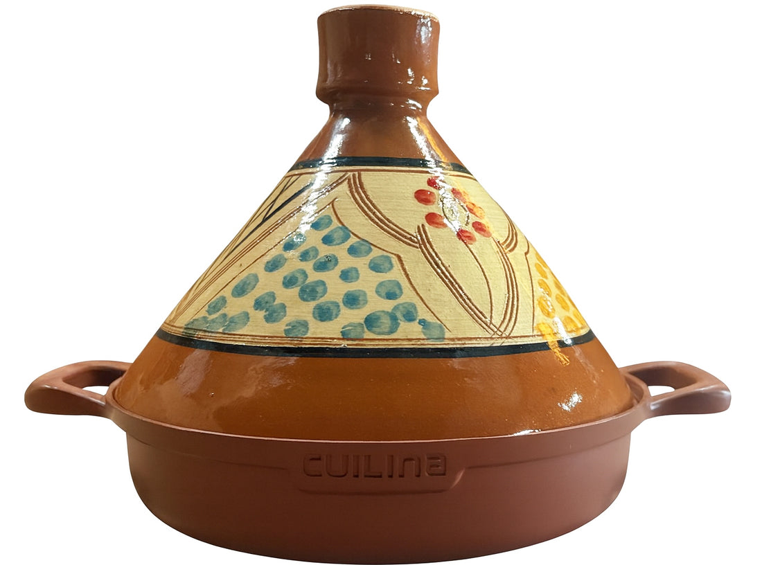 Cuilina Marokkaanse tajine Ø 30 cm – aardewerk deksel, aluminium bodem – foto 3