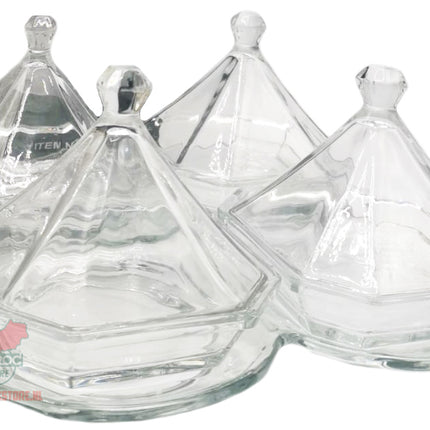 Glazen Mini Tajines – Set van 4 – Kristalglas