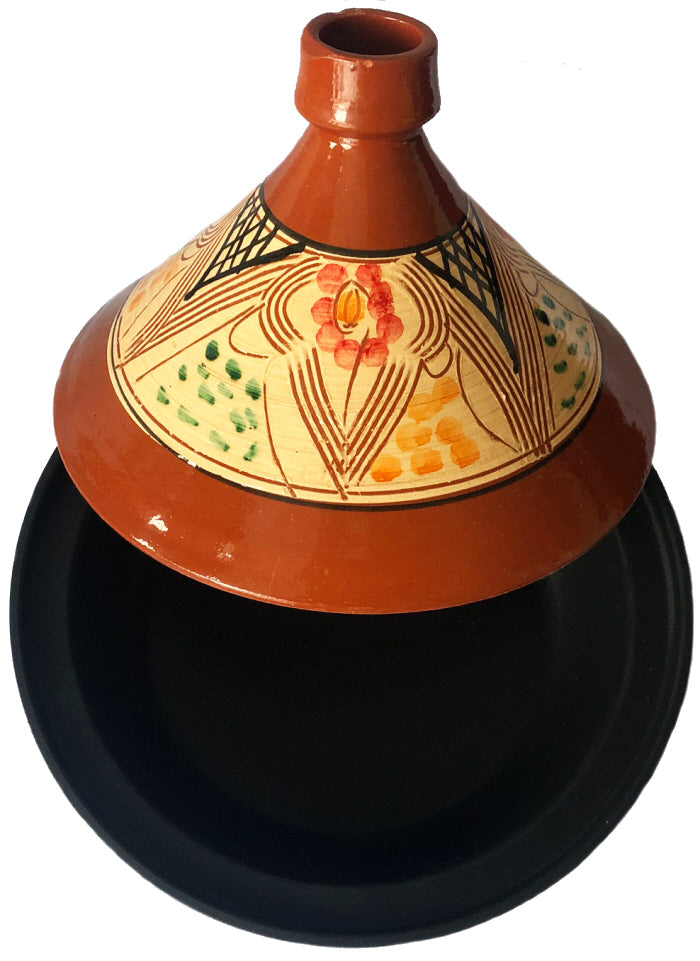 Aardewerk en gegoten aluminium tajine, ook geschikt voor inductie